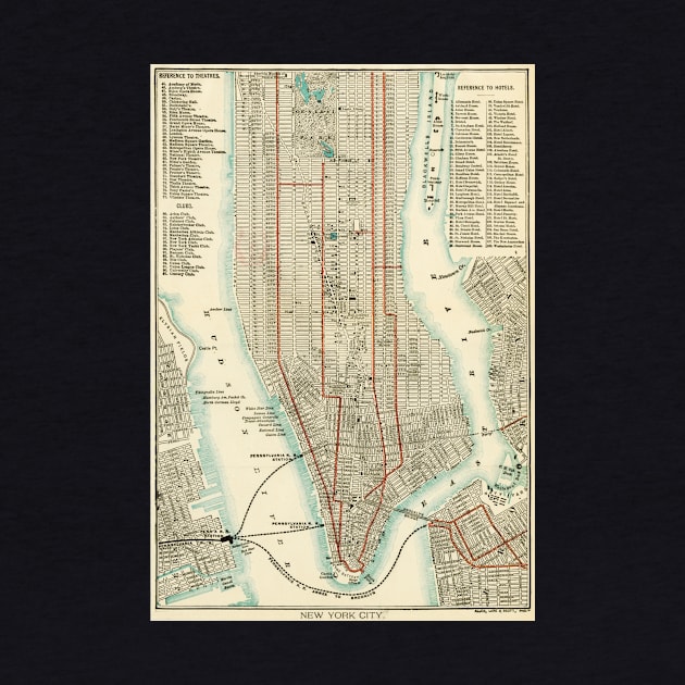 Antique New York City Map by mike11209